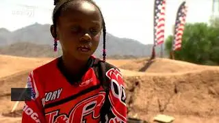 6-year-old girl takes on BMX world