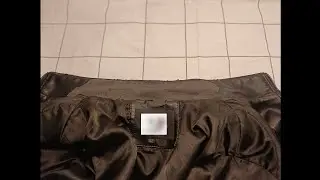 How to repair a worn collar on a faux leather jacket