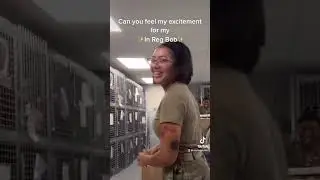 Can You Feel My Excitement | Military National Guard Lady Shows Off Her Shining Hair #usmilitary