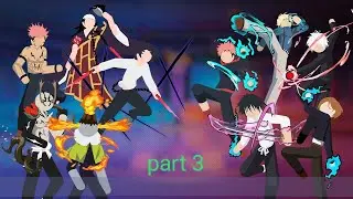 Gojo uses Hollow purple at full power and this heppends(Stickman cursed Phantom fight Part 3