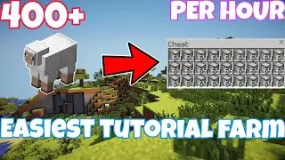 How To Make Easiest Wool Farm - Wool Farm - The EASIEST Way to Start Your Own Wool Farm (1.19)