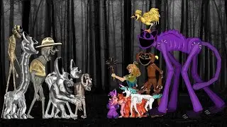 Catnap, Smilling critter, Miss Delight, Dogday Vs Zoonomaly All Monster - Animation