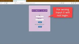 Student Record Management System | Web Application Project | 100% Raw HTML CSS & PHP | No frameworks
