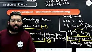 Prove the principle of Conservation of Mechanical energy | W.P.E | Physics | Class - 11 | PROTON ||