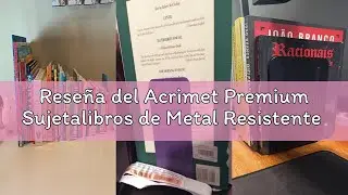 Rese&ntilde;a del Acrimet Premium Sujetalibros de Metal Resistente (Color Azul) (Paquete de 1 par)