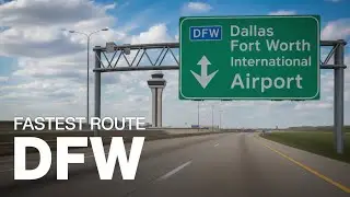 Frisco, Texas  to Dallas Forth Worth International Airport 4K