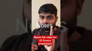 G1 license preparation in Canada #trending #canada #drivingtest #g1 #toronto #ontario #ontariog1test