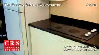 Tan Brown Granite Countertop by CRS Granite & Cabinets in Mount Hope, Ontario