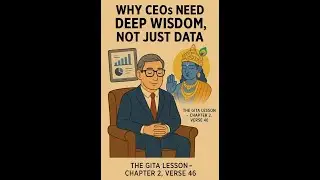 Moving from Managerial Knowledge to Absolute Leadership | The Gita Lesson Chapter 2, Verse 46 Verti