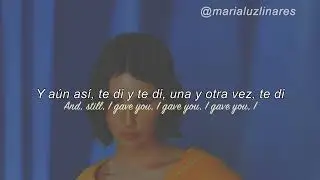 👢 gave you i gave you i - gracie abrams (lyrics/español) 👢