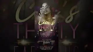 30th Birthday Invitation | Electronic Video Invite | Digital Invitation