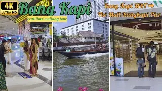 How to go? Bang Kapi MRT ➡️ The Mall Bangkapi Pier | BANGKOK WALK tour 🇹🇭 [4K HDR]
