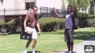 Best Rapping Prank Ever!!! Nerd Raps In The HOOD!