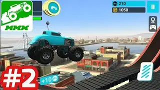 MMX Hill Dash - Gameplay Walkthrough - Part 2 City The Monster (iOS/Android)