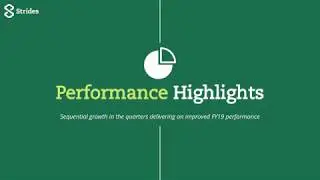 Strides Pharma Science Ltd Investor Presentation for March 2019 results