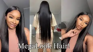 32 INCH BUSS DOWN MIDDLE PART |MEGALOOK HAIR|