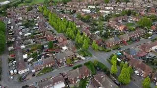 DJI mini2 over Lancaster Avenue in Kirk Sandall, Doncaster