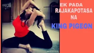 RAJAKAPOTASANA KING PIGEON POSE AND FULL SPLIT AND FULL BACK STRECH BACKBEND.
