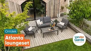 Atlanta Loungeset: Modern, Lichtgewicht & Weerbestendig | Van der Garde Tuinmeubelen