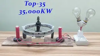 New...Free electricity 230v AC 35,000KW energy generator top 35 magnetic copper wire at home 2026