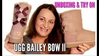 UGG AUSTRALIA BAILEY BOW SHIMMER II DUSK UNBOXING