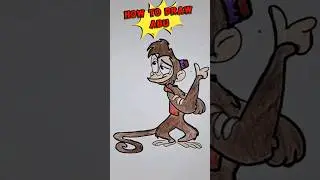 How to draw Abu from Aladdin | drawing for kids #shorts