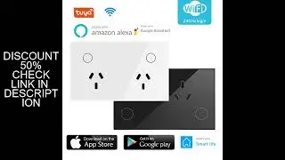 tuya 15A  AU Argentina Panel Wall Socket WIFI White Crystal Glass Touch Timmer Power Outlet Smart Ho