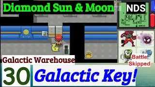 Pokemon Diamond Sun & Moon Part 30 Galactic Key & Warehouse | NDS Rom Hack