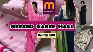 *MEESHO* Cotton Saree Haul✅Sarees Under 300/-|Affordable Saree Haul| Most Trendy & Pinterest Sarees🌸