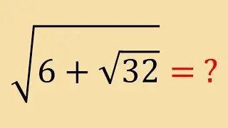 Nice square root math problem | can you solve the problem