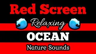 🟥RED SCREEN 🌊OCEAN 🌲Best Soothing Nature Sounds