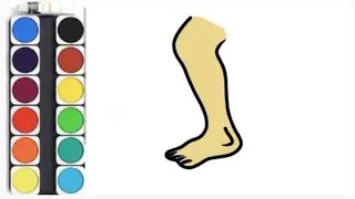 leg colour drawing, painting, toddler,#drawing #ziyadrawing