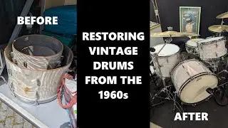 Fleamarket Vintage Drums (pre TAMA) restoration VLOG