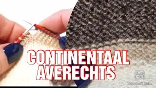 #iedereenkanhaken #Averechts #breien #handmade  #continentaal#knit #beginners #continental #diy