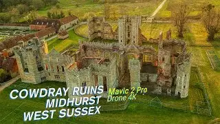Cowdray Ruins Midhurst and surroundings West Sussex by Drone