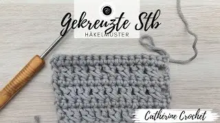 H&auml;kel Muster / H&auml;kelmuster Anleitung - gekreuzte St&auml;bchen