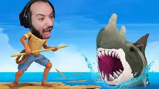 ضعت في وسط البحر و وجت اغرب قرش في العالم 🔥🔥🔥 | RAFT