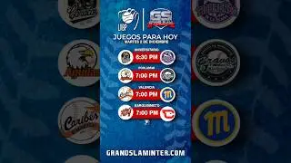 LVBP HOY hay juegos 2 de Diciembre/Grand Slam con @aldrhym #venezuela #beisbol #lvbp #2diciembre