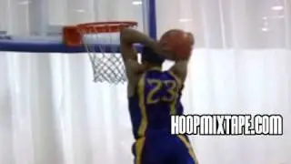 16 Year Old Justin Anderson Catches A Nasty Tomahawk Oop; Highlights from Houston EYBL.
