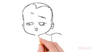 COMO DIBUJAR BEBE JEFAZO.HOW TO DRAW BABY BOSS.