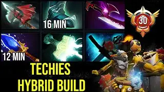 When Game Almost Lost! Techies Switch To Hybrid Build - Sustain and Damage To Carry His Team! Dota 2
