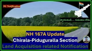 Chirala to Piduguralla (Bapatla District) National Highway No. 167A update