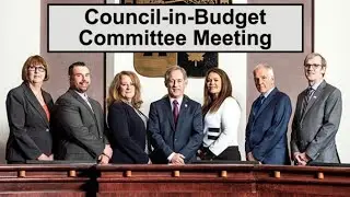 Council-in-Budget Committee Meeting - November 17, 2021