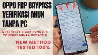 Cara Mengatasi Oppo A16 Lupa Akun Google (FRP) Tanpa PC | Update Android Terbaru