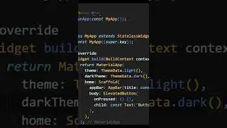 Changing your Theme in Flutter!