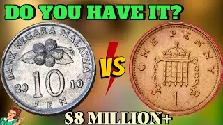 TOP 4 ULTRA Malaysia 10 Sen 2010 & one penny 1992,1997,1983 Coins Worth Millions of Dollars!