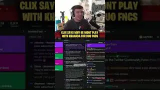 Clix wouldn&rsquo;t duo with Khanada for FNCS #fortnite #peterbot #clix #pollo #fncs #fyp #viral