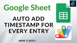 AUTO ADD TIMESTAMP FOR EVERY ENTRY