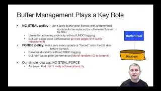 Lecture 20 Part 4 STEAL / NO FORCE, UNDO and REDO