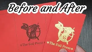 Foil Stamping and Die Cuttting using my Letterpress!